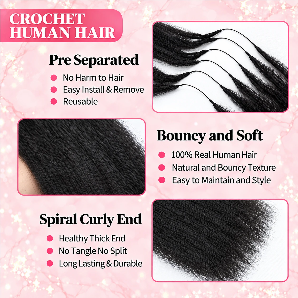 Kadınlar için Kıvırcık Düz İns - Hair Bundles incelemesi ve fiyatı