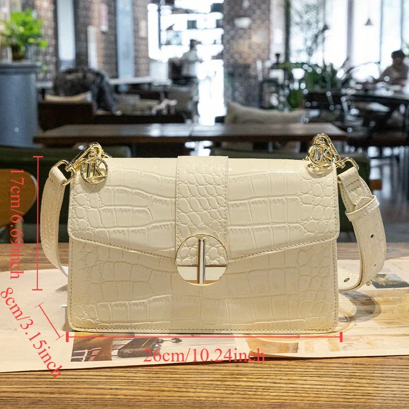 Broadband Crossbody Bag for Women 2024 New Summer Fashion Large Capacity Small Square Bag Versatile One Shoulder Handbag