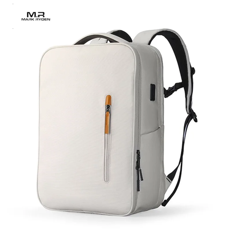 Mark Ryden Men Casual Computer Backpack Light 15.6 inch Laptop Lady Anti-theft Travel Backpack Gray Student School Bag