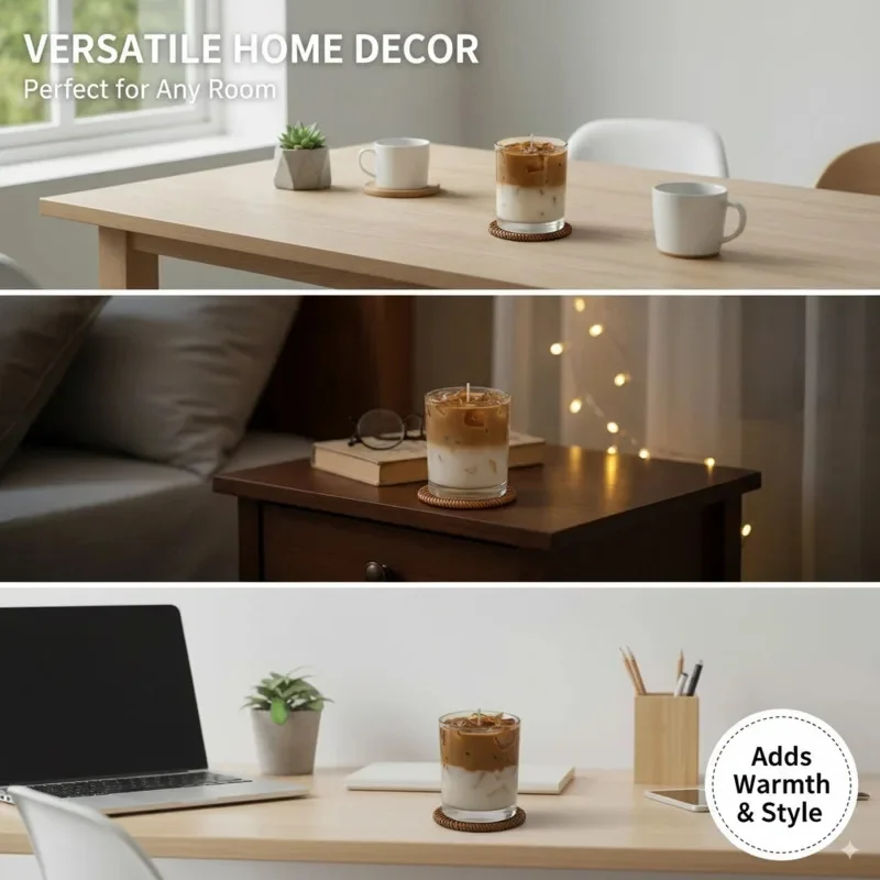 

Birthday Festival Coffee Cup Candle Creative Iced Latte Aromatherapy Gift Box Set Handmade Scented Gift Home Decoration Piece