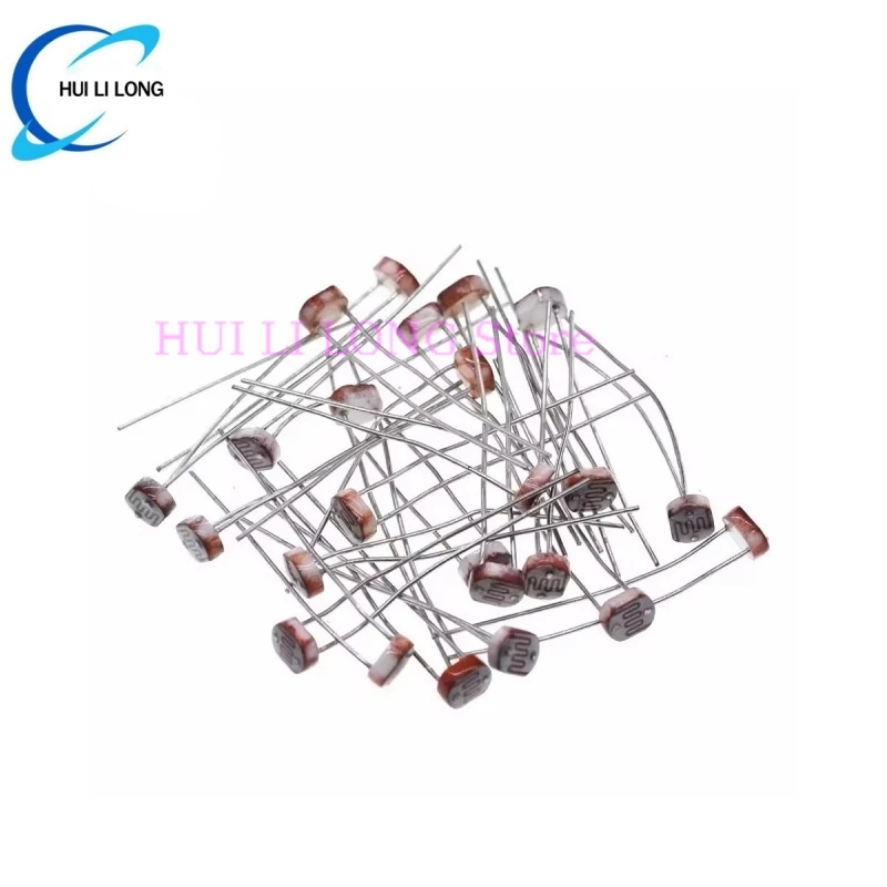 20PCS/lot LDR Photo Light Sensitive Resistor Photoelectric Photoresistor 5528 5506 5516 5537 5539 GL5528 For Arduino