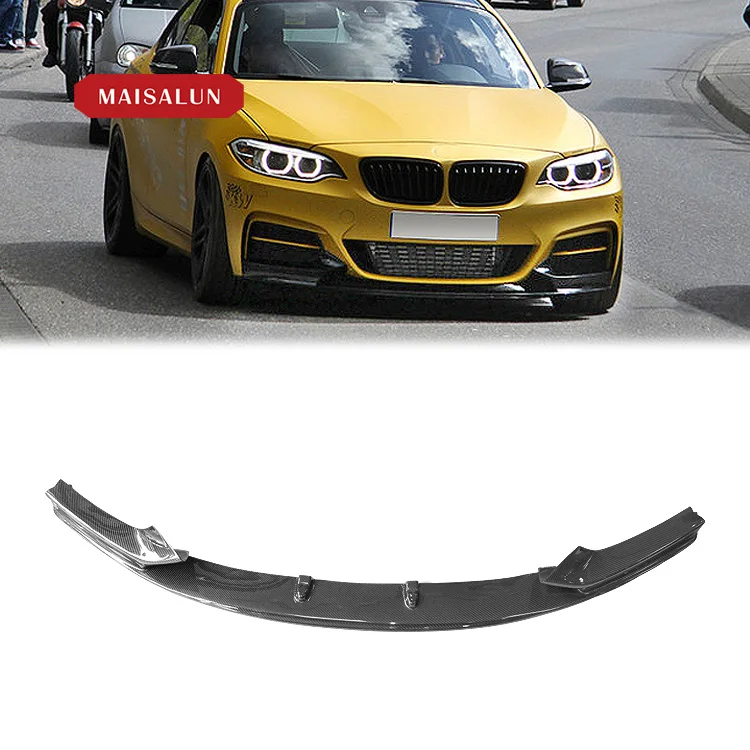 High Quality MP style F22 carbon fiber front lip for  2 series M235I 2014-2016 body kitcustom