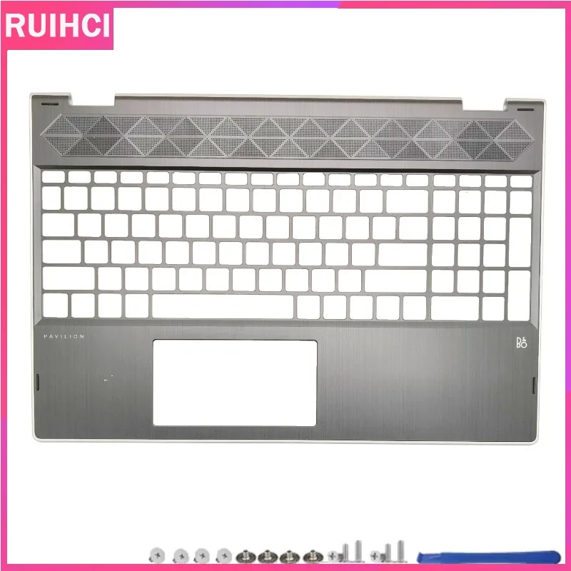 ل بافيليون X360 15-CR TPN-W132 جديد LCD الغطاء الخلفي Palmrest العلوي لوحة مفاتيح الكمبيوتر المحمول استبدال L20848-001 L22454-001