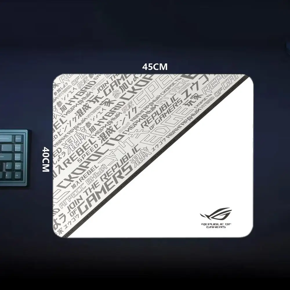 ROGaming لوحة ماوس سوداء ألعاب احترافية متناهية الصغر سطح مطاط مضاد للانزلاق ملحقات الكمبيوتر 400X450MM ماوس