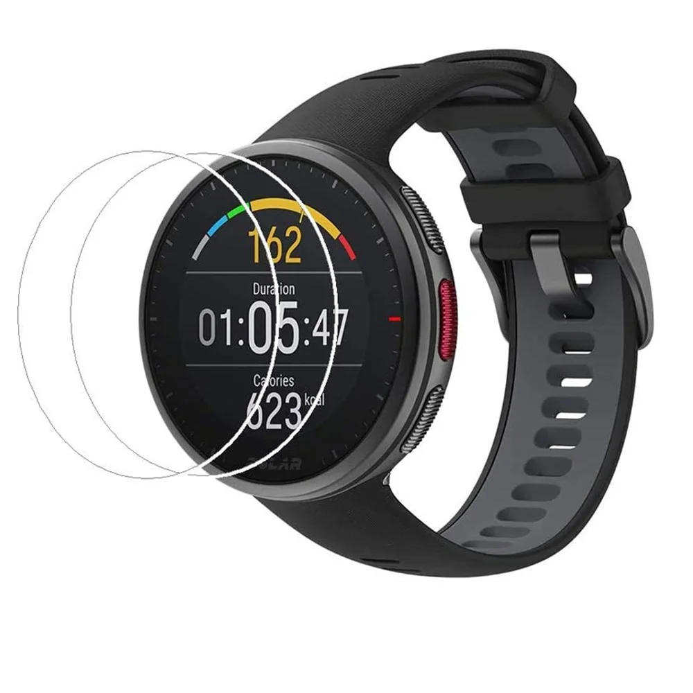 2PCS Screen Protector For Polar Vantage V2 Smart Watch Tempered Glass For Polar Vantage M/V Anti-Scratch Protective Film