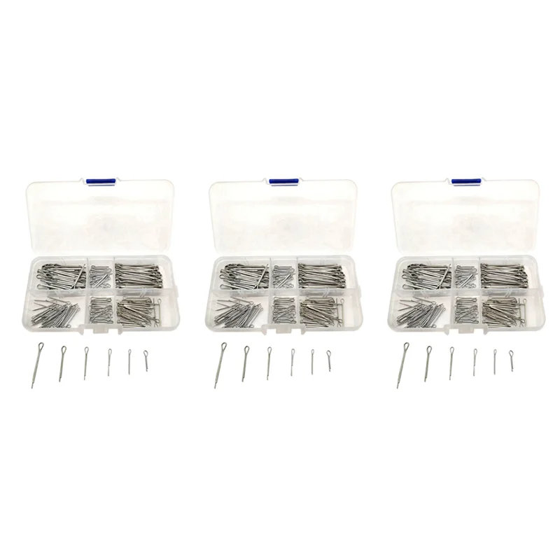 

Y50A-525Pc SPLIT PINS Cotter Fixings Set Assorted Sizes Zinc Plated Steel Hard Case