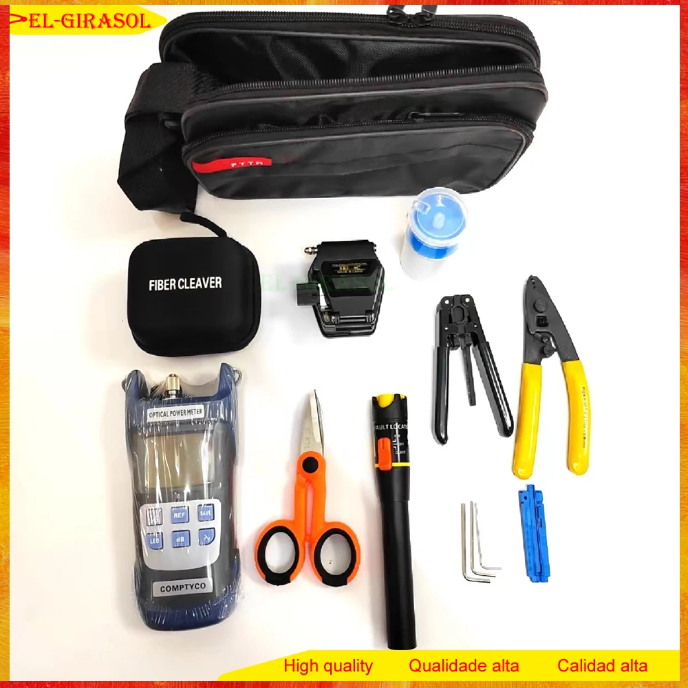 

Original Fiber Optic Tool Kit with SKL-6C Fiber Cleaver and -70~+10dBm Optical Power Meter 10MW VFL FTTH fibra optica