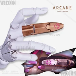 Jinx Finger Hot Anime Game LOL Arcane Cosplay Costume Cover 3D Props Adult Halloween Christmas Accessories Customized For Girls