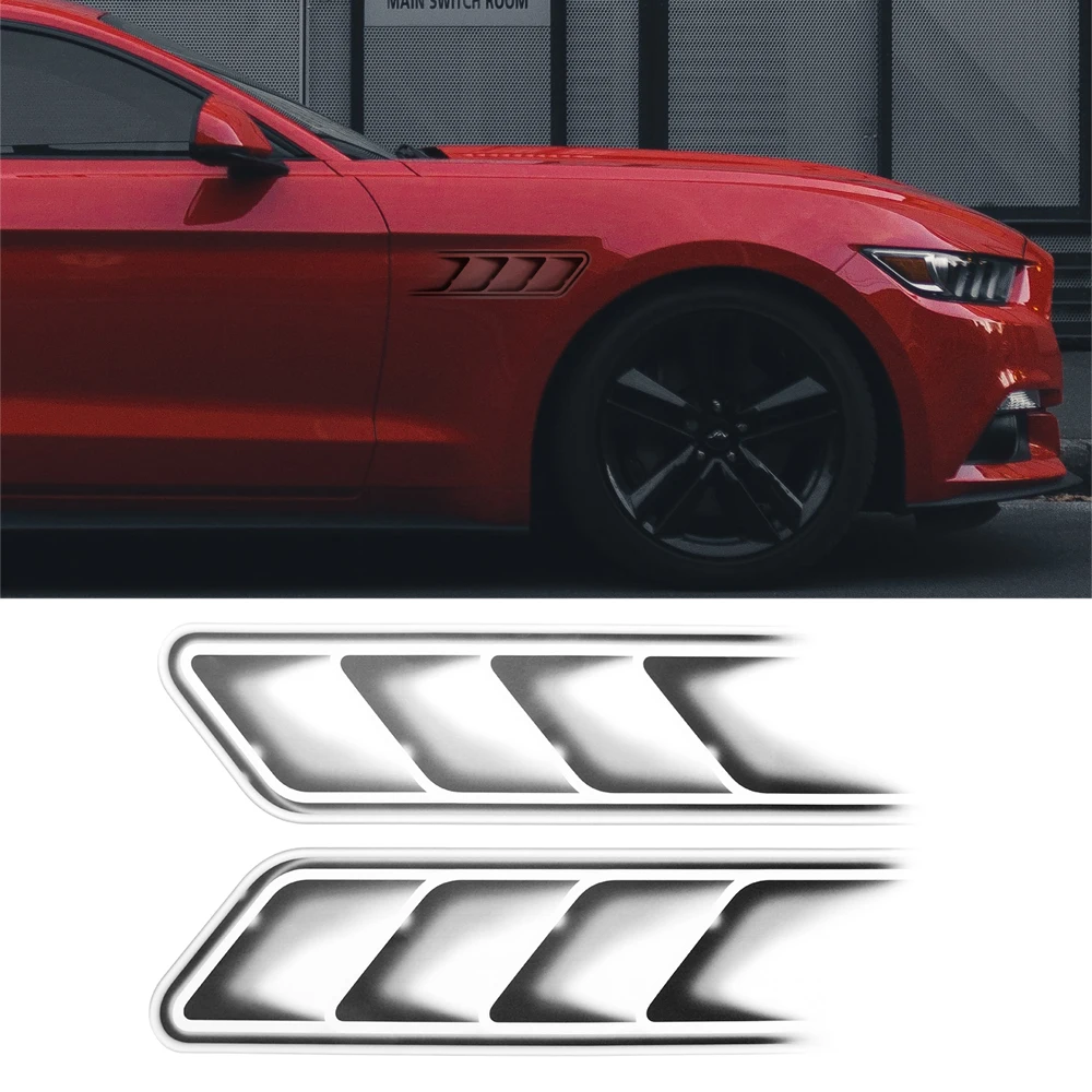 Car Styling Fake Vents Decoration Sticker For opel astra j h antara zafira corsa mokka insignia Cascada Karl Adam