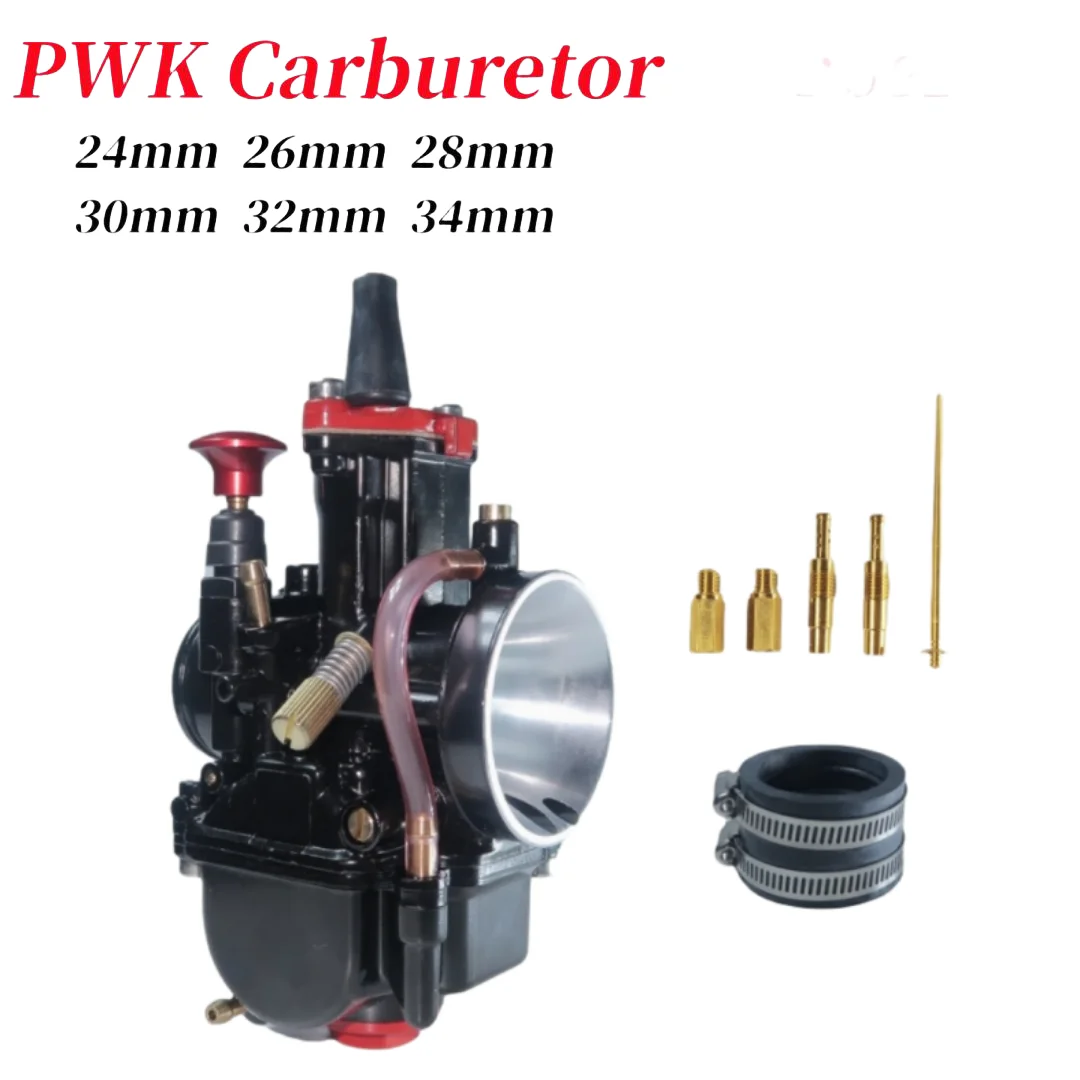 PWK Carburetor Universal Motorcycle Maikuni MIKUNI PWK 21 24 26 28 30 32 34mm new black Paint scooters ATV off-road bicycles