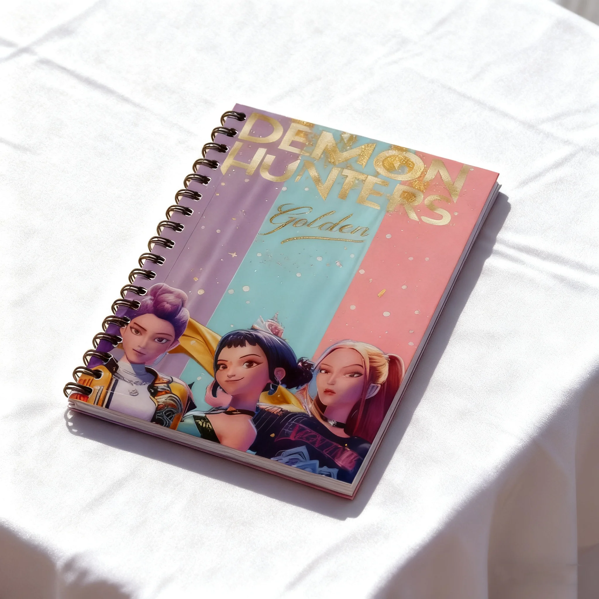 دفاتر الملاحظات KPop DemonHunters والفرشاة شخصية أنمي مطبوعة للطلاب لوازم القرطاسية المدرسية هدايا الأطفال