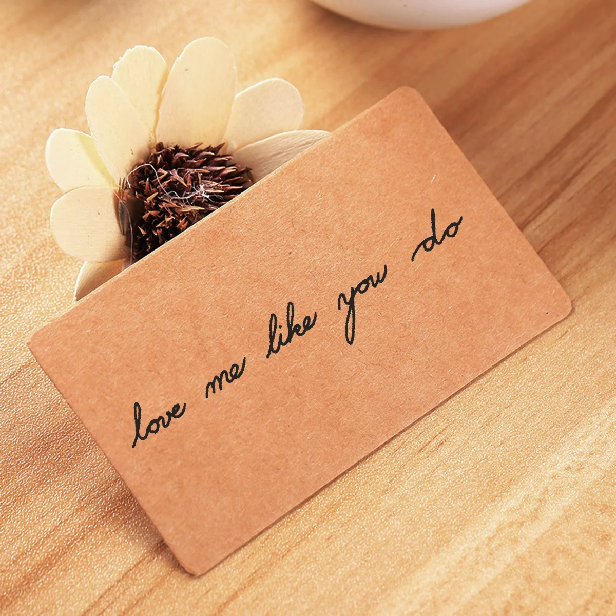 

Card Blank Paper Cards Double-sided Kraft Greeting Memo Pads Scrapbook Tags Note-taking Student Words Cards Thank