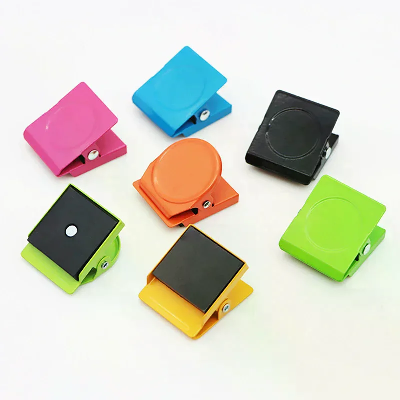 

Magnetic Clips For Refrigerators, Colorful Mini Magnetic Clips, Memo Clips, Round Photo Clips, Suitable For Home And Office Use