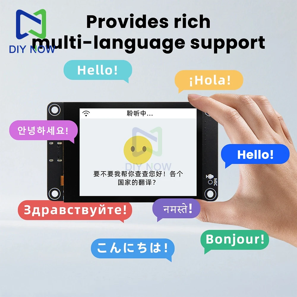 SP32-S3 ES3C28P 2.8 بوصة شاشة تعمل باللمس بالسعة 240x320 واي فاي بلوتوث لوحة تطوير العرض الذكية يدعم Xiaozhi AI