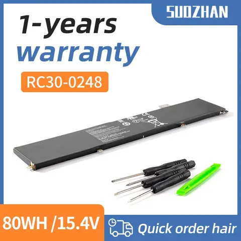 SUOZHAN RC30-0248 Razer Blade 15 엘리트 버전 2018/2019/2020/2021 RZ09-0313 RZ09-0301 RZ09-03015 0367 용 새 노트북 배터리