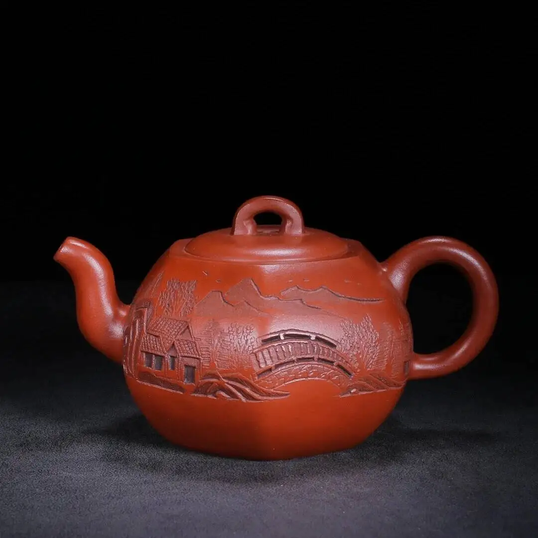 

Chinese Yixing Zisha Clay Handmade Exquisite Teapot Official Tea Pot 400CC