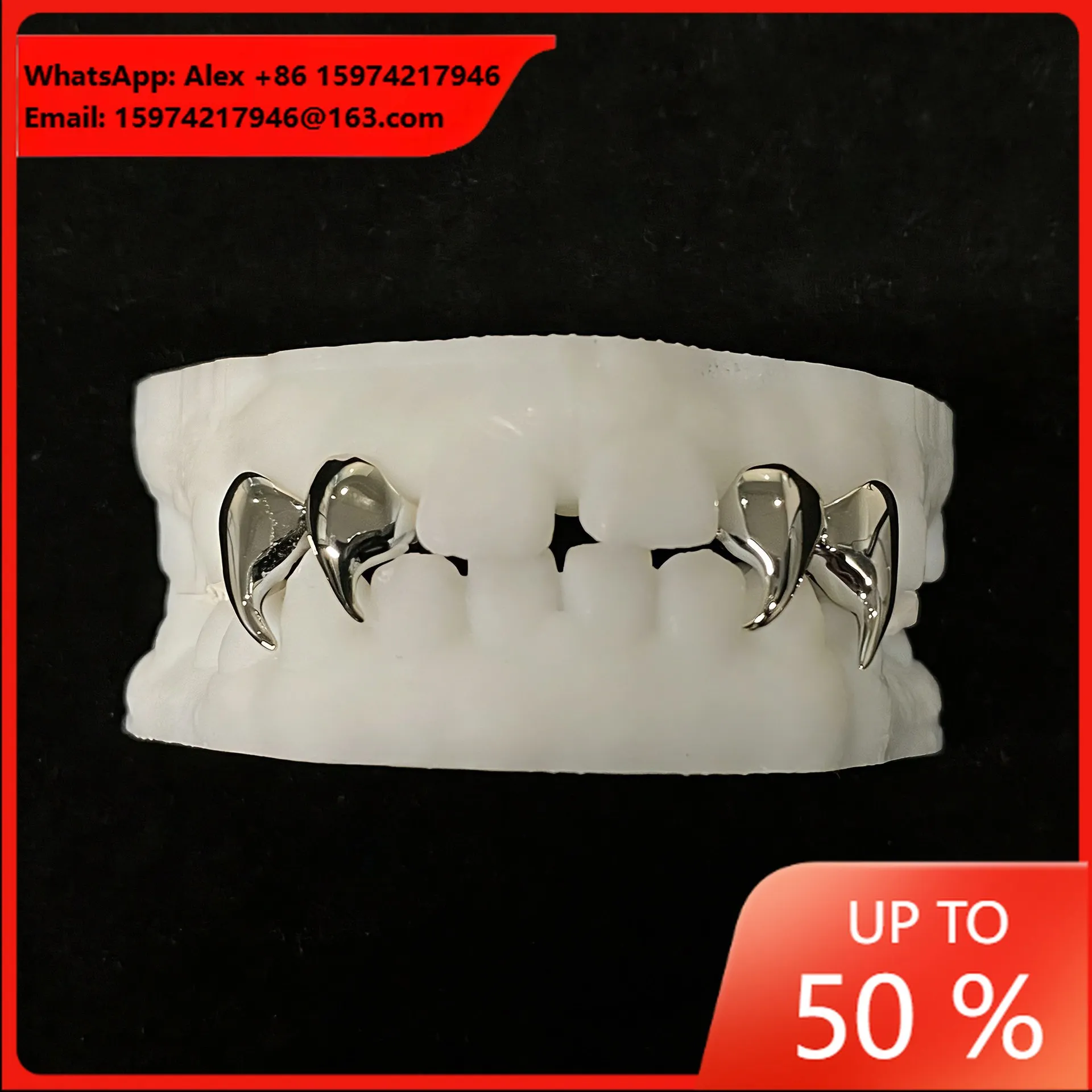 Claw-shaped Fangs Grill Top 4 European And American Cross-border Hot-selling Grillz