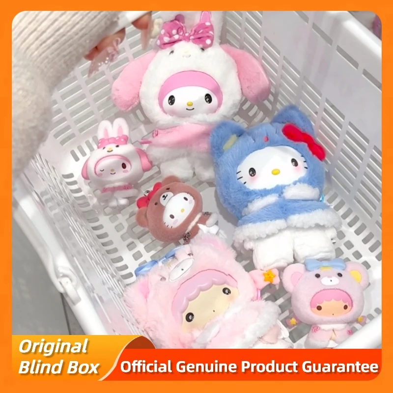 حقيقي سانريو ليتل كيب سلسلة صندوق أعمى جميل الفينيل أفخم قلادة الشكل دمية العصرية اللعب صندوق غامض فتاة هدايا عيد الميلاد