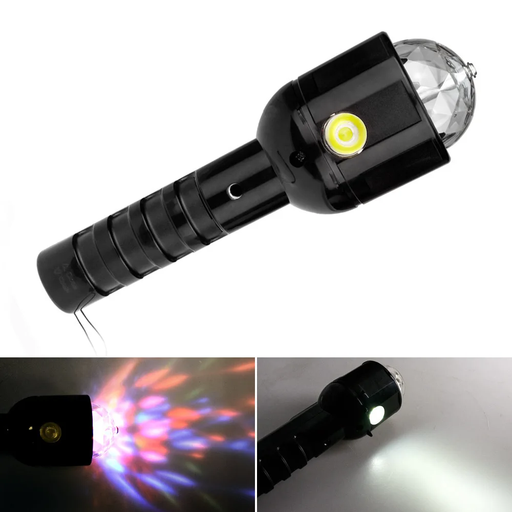 New handheld LED stage light, strong light flashlight LED colorful light factory direct sales outdoor secondary party light