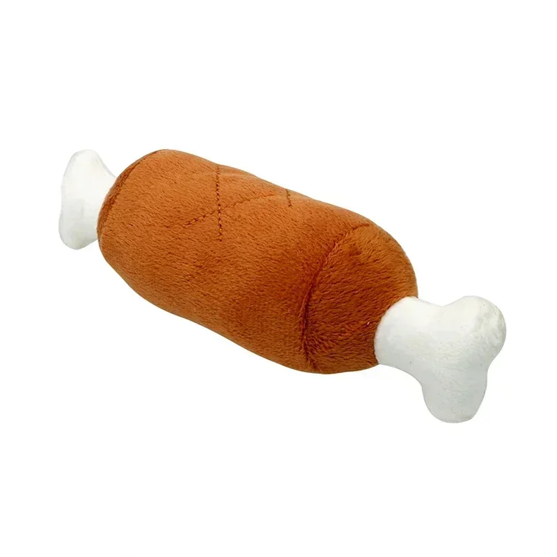 

1Pc Bones Shape Puppy Plush Squeak Chew Toys for Aggressive Chewers Pets Dogs Puppy Playing Cleaning Teeth Dog Supplies