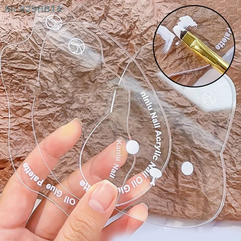 Nails Art Acrylic Transparent Showing Shelf Setting Irregular Acrylic Color Palettes Multifunction Display Board Tools