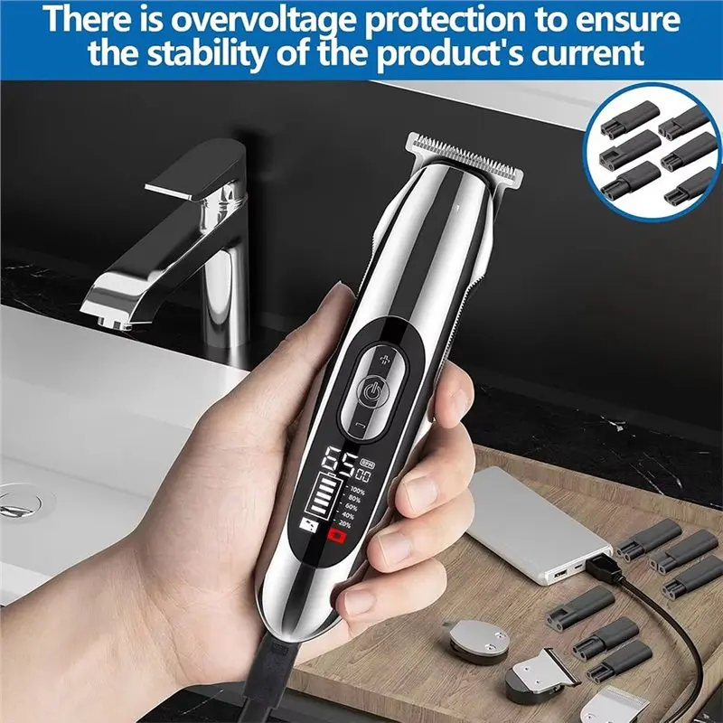 M04K Replacement Type-C USB Adapter(6 PCS) Fits For All Kind Electric Hair Clippers Beard Trimmer Shaver Lamps