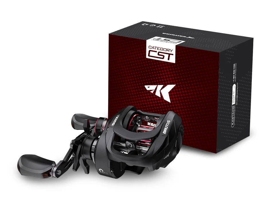 KastKing Brutus Baitcasting-Rolle, magnetisches Bremssystem, Übersetzungsverhältnis 7,2:1, 5+1 Kugellager, 8 kg maximale Zugang, Angelspule – Detail 9
