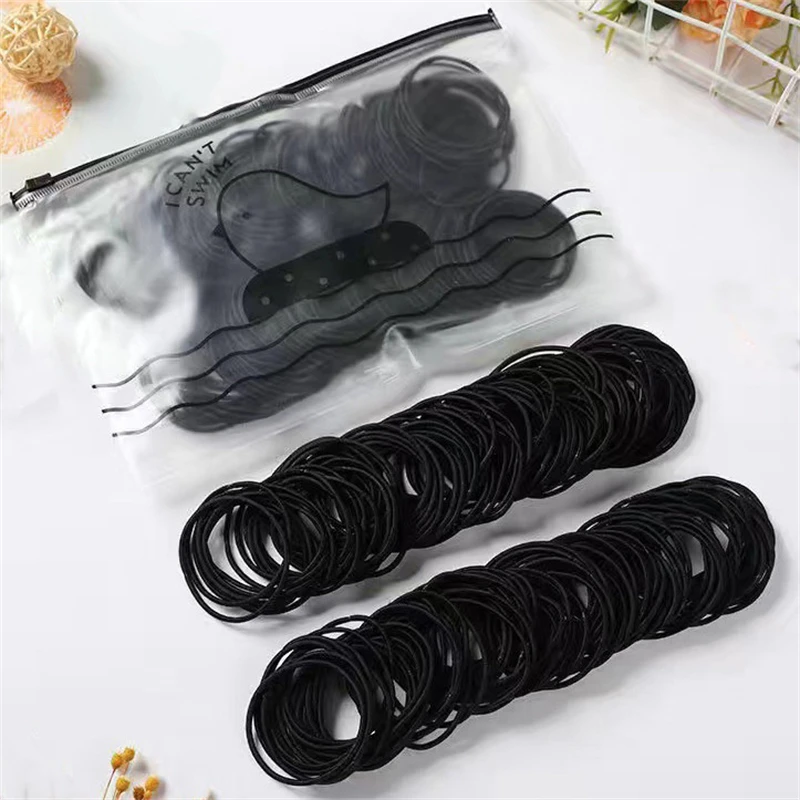 100PCS/Set Rubber Bands 5CM Basic Nylon Elastic Hair Bands Ponytail Hair Scrunchies Headband Hair Accessories Headwear