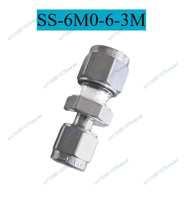 العلامة التجارية الجديدة SS-6M0-6-3M، تركيب أنابيب الطويق من الفولاذ المقاوم للصدأ، تركيب الاتحاد المخفض، القطر الخارجي لأنبوب الطويق 6 مم × 3 مم #1