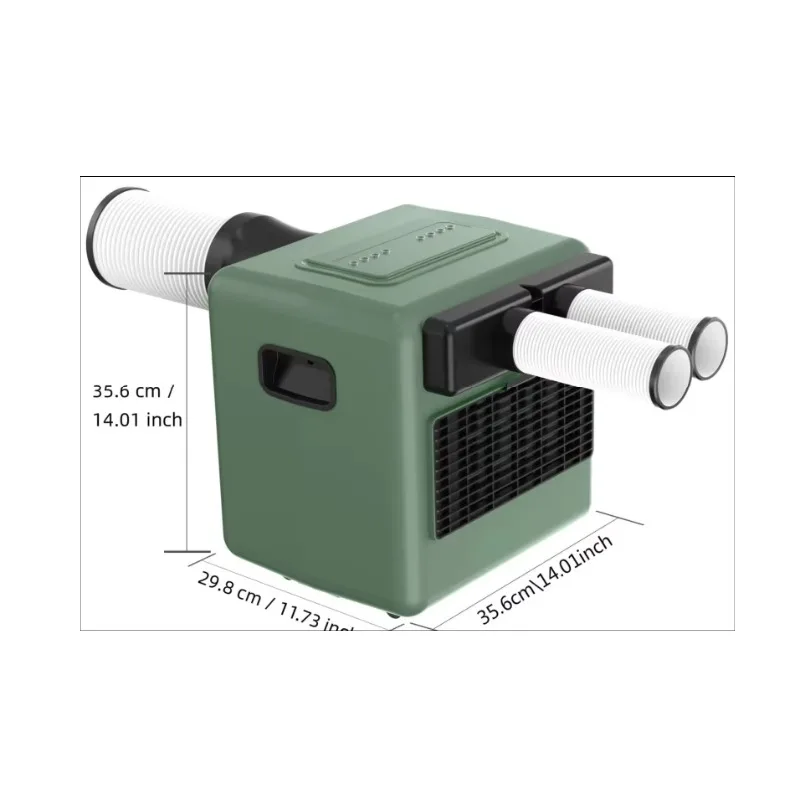 Portable air conditioner free AC power supply for indoor and outdoor use