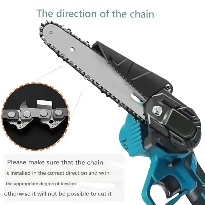 Mini Chainsaw 6-Inch Powerful Cordless Rechargeable Handheld Small Electric Saw