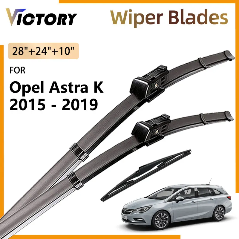 

Front Rear Wiper Blades For Opel Astra K 2015 2016 2017 2018 2019 Hatchback Accessories Natural Rubber Windshield Window Brushes