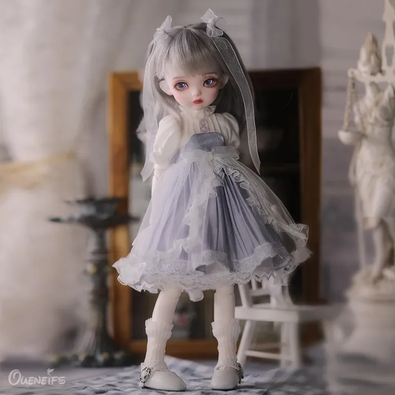 New Fullset Jin 1/6 Girl BJD Dolls Mumu Body 30cm Toy Pure Handicraft Spring Purple Color Gift Ball Jointed Doll