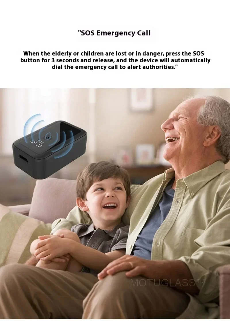 GF-22 Mini Car GPS Tracker Real-Time Location Voice Control Anti-Loss WiFi AGPS Vehicle Security Device