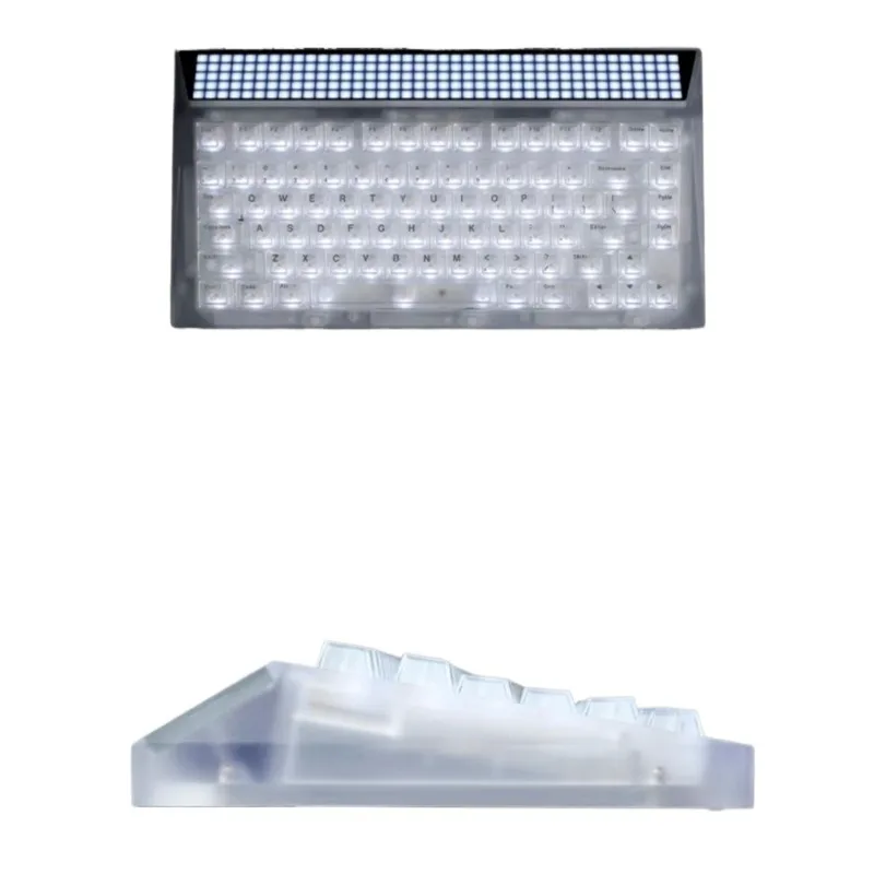 

Glacier Ice Silver Axis New RGB HIFI Mechanical Keyboard