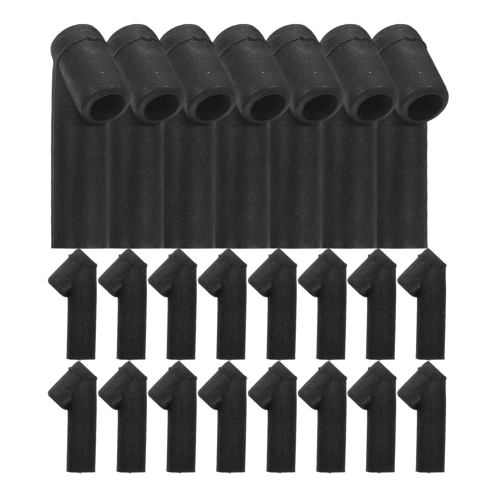 

40 Pcs Kite Connector Plastic Making Supplies Rod Repair Parts Black Connectors