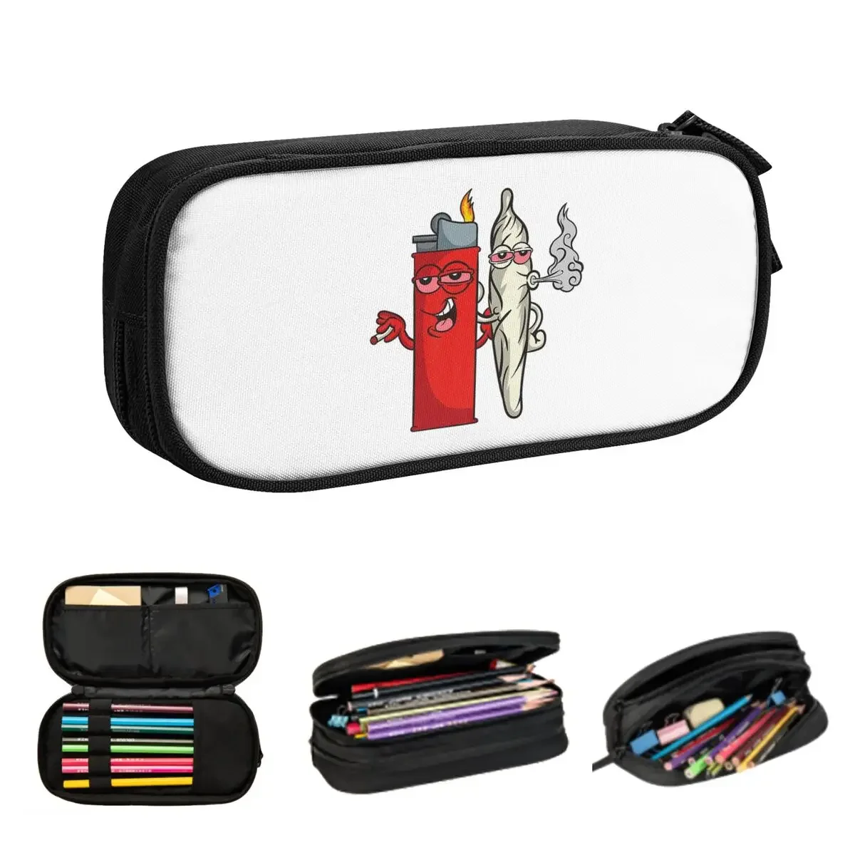 

Weed Bud Joint Lighter Pencil Cases for Student Gifts Pen Box Pencil Bag Large Capacity Pencil Pouch Pen Holder