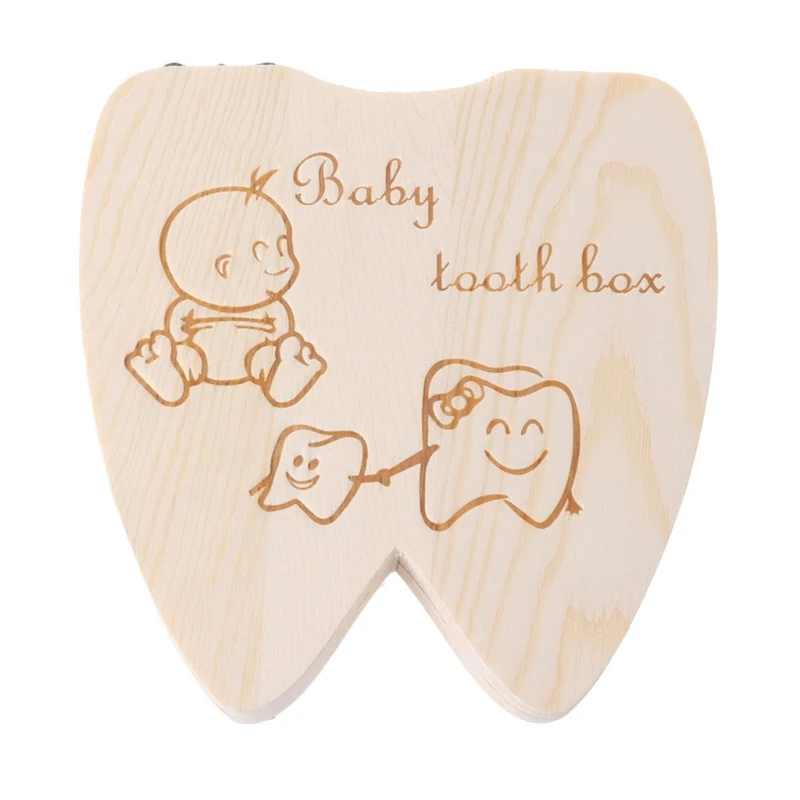 Baby Tooth Box Keep Childhood Memory Easy Store Pregnant Expecting Parents Gift Teeth