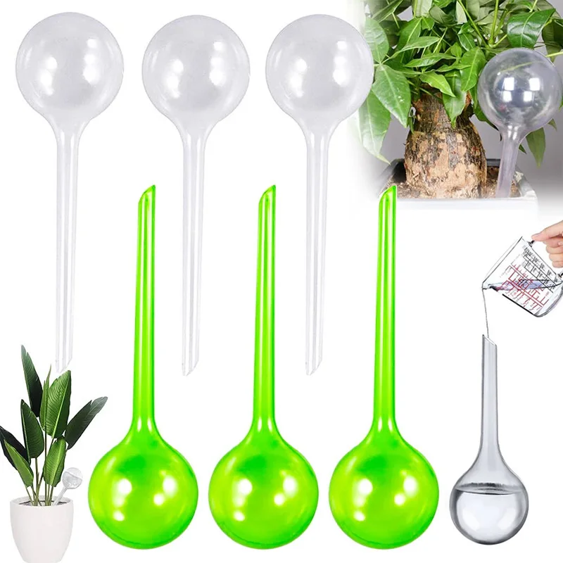 

5PCS Plant Watering Bulbs Automatic Self-Watering Globes Plastic Balls Garden Water Device Watering Bulbs For Plant Promotion