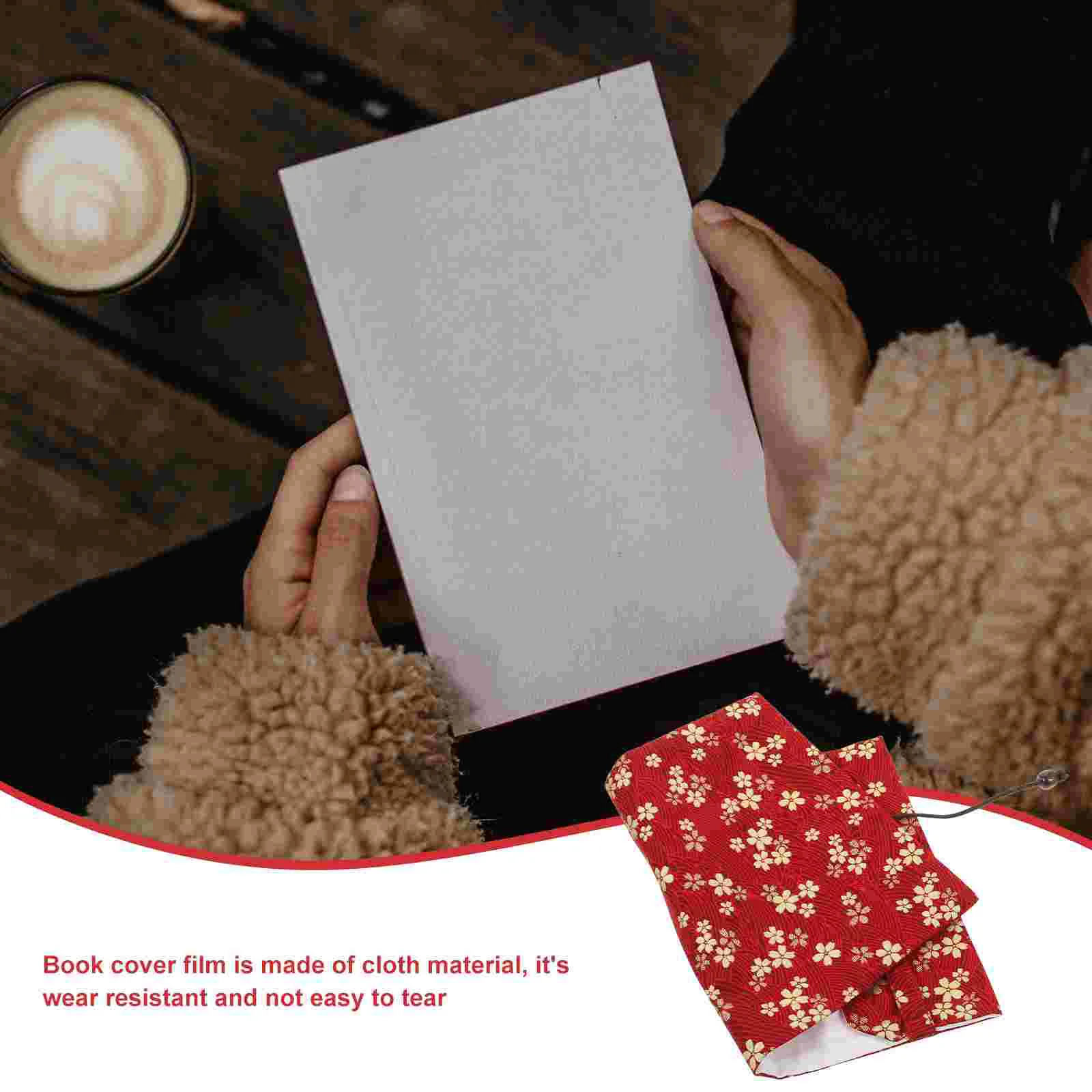 Book Cover Cloth Sleeve Exquisite Protector for School Decorative Flowers Skin Protective Fabric Stylish