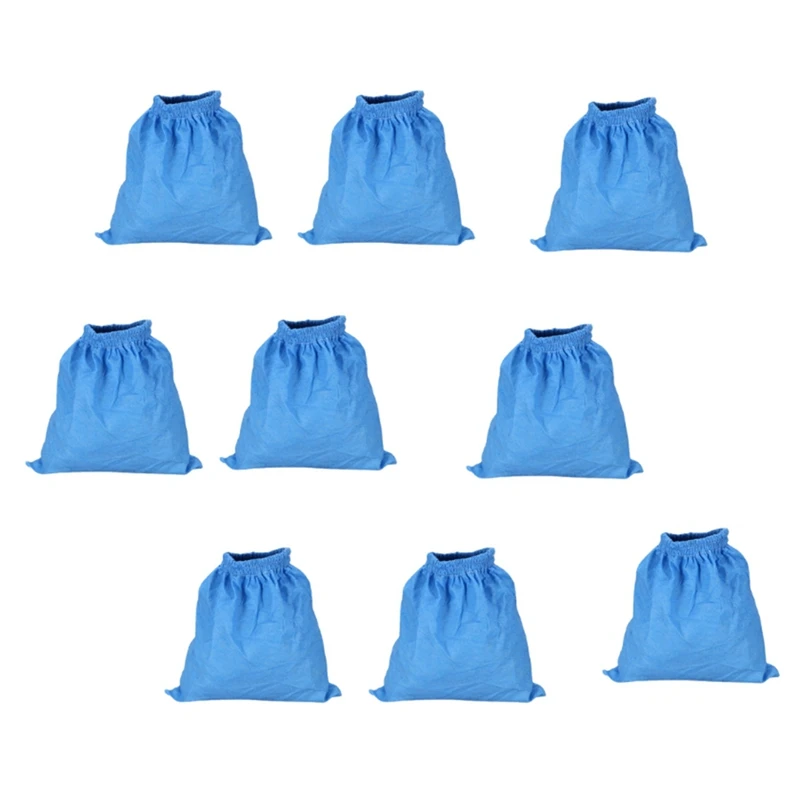 ถุงกรองสิ่งทอ9ชิ้นสำหรับ Karcher MV1 WD1 WD2 NT18ถุงกรองเครื่องดูดฝุ่น NT20ฝาครอบตัวกรองชิ้นส่วนเครื่องดูดฝุ่น