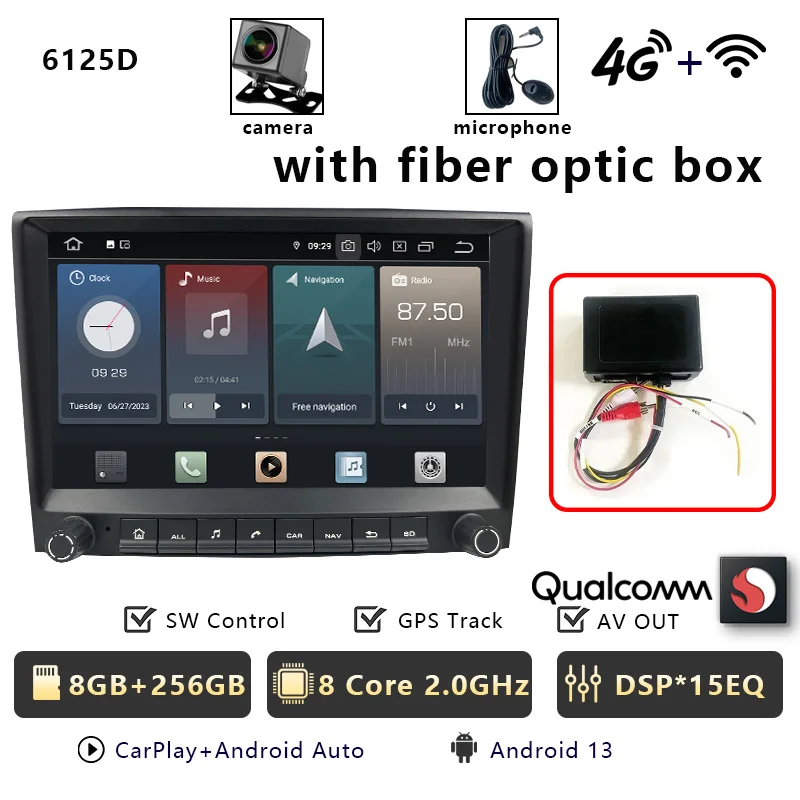 CHSTEK Android 14 autoradio multimediaspeler voor Porsche Boxster 987 Cayman 911 997 Carplay autoradio WIFI 4G GPS BT head unit