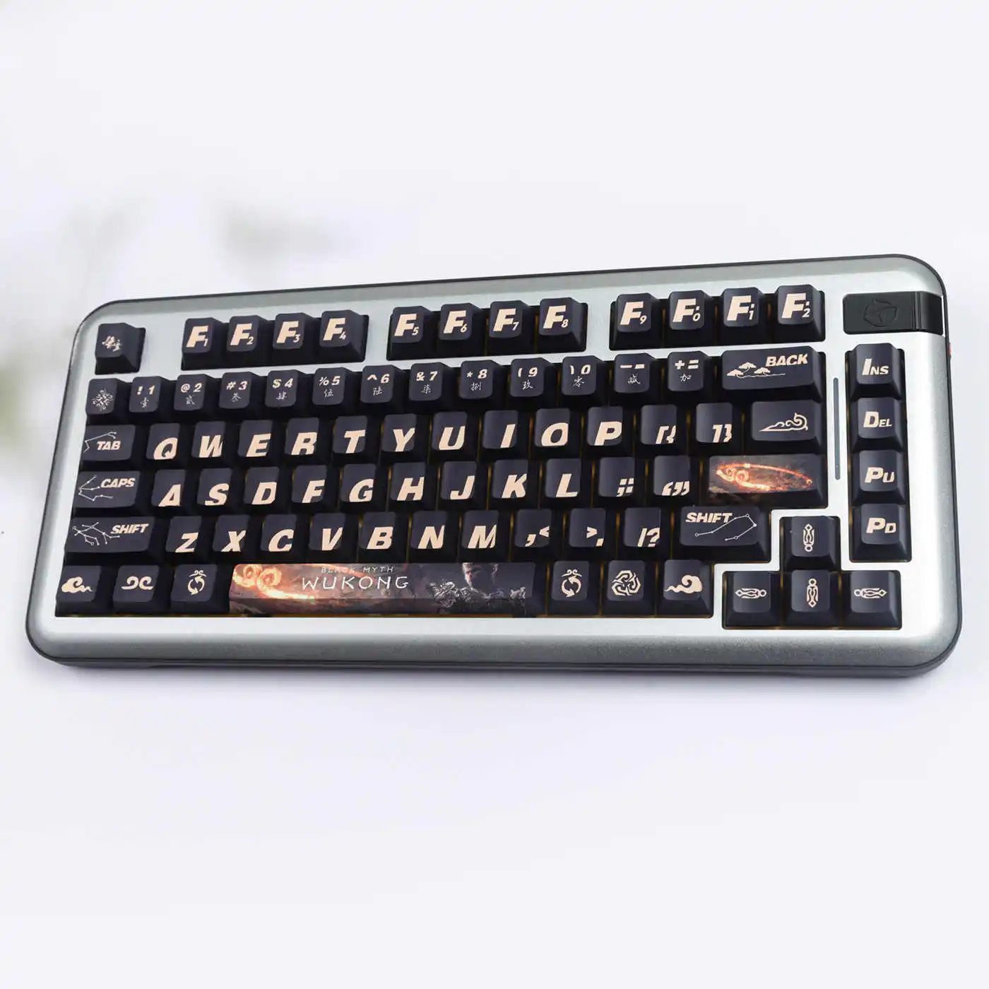 Black Myth Wukong keycaps 135Keys Side engraved translucent keycaps PBT Thermal sublimation Mechanical Keyboard Gaming Keycaps