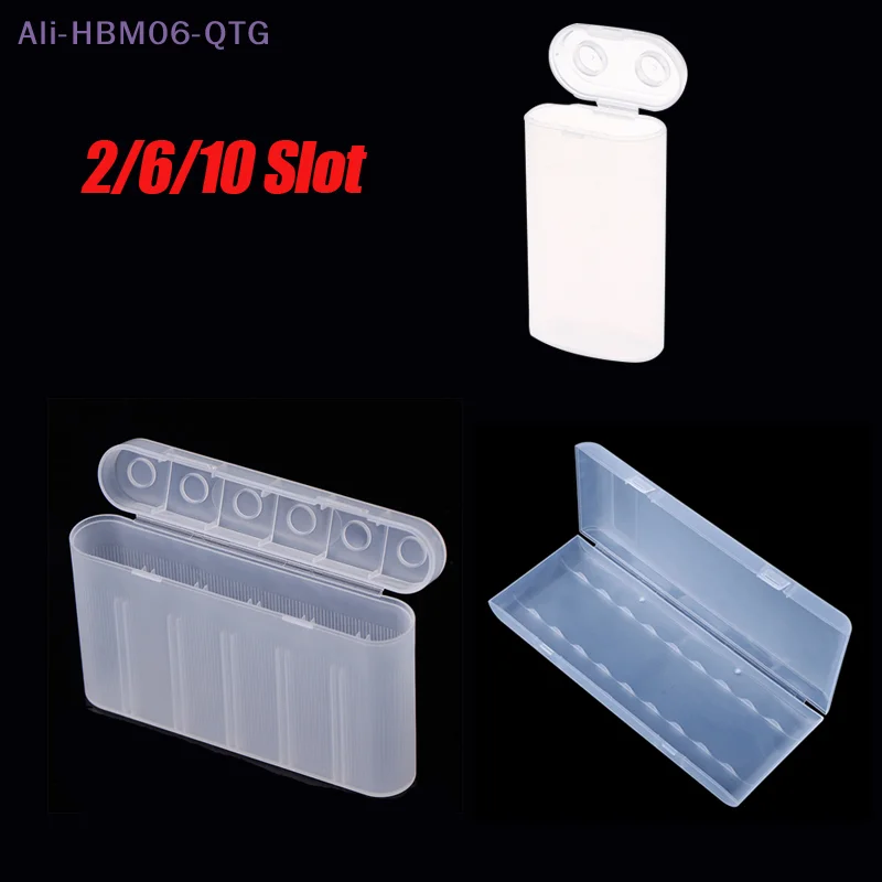 [New] 1PC 2/6/10 Slot Waterproof Storage Box For 18650 Batteries DIY Accessories Portable Holder Case Protectors Organiser
