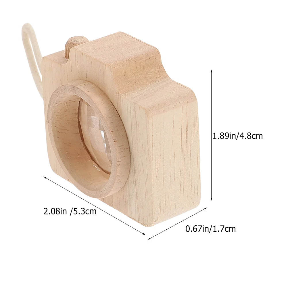 Bambini Caleidoscopio Forma della fotocamera Corda a mano Design Giocattolo educativo Riconoscimento del colore Abilità di osservazione Bomboniera