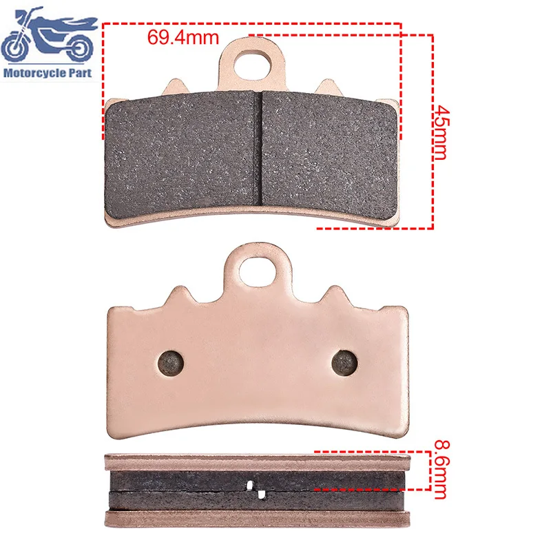 

For 125 200 250 390 Du/ke RC125 RC390 RC200 250 Adventure 2020 390 Adventure Motorcycle Copper Sintered Front Brake Pads