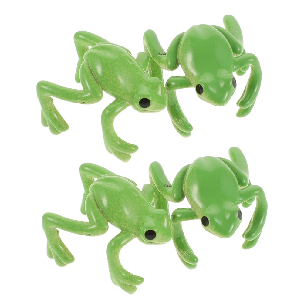 

2Pairs Green Frog Ear Cuffs Cute Animal Clip Earrings for Women 3D Non Piercing Ear Jewelry Fun Frog Stud Cuff Wraps for