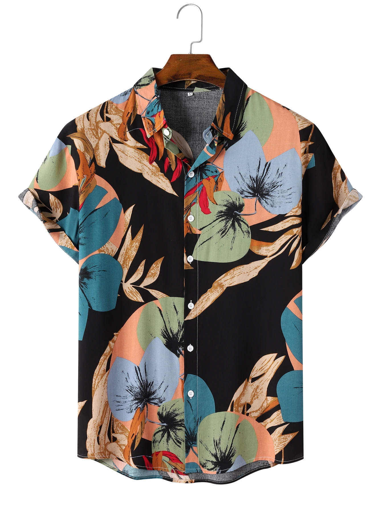 2024 Men's Fashion shirt Men's printed shirt Short sleeve casual shirt