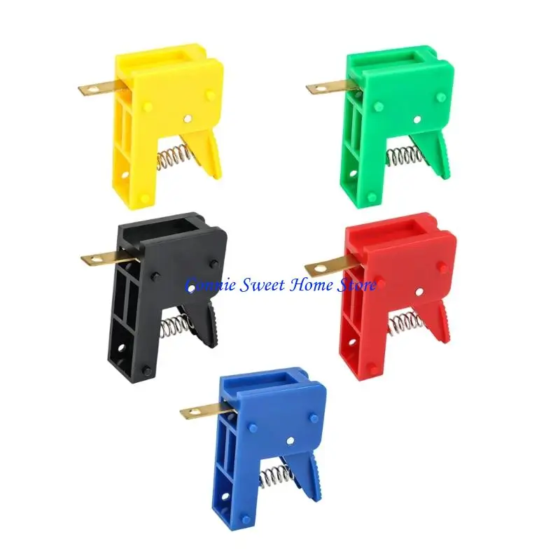 LXAF 5Pcs LED Lamp Spring Press Clip Quick Terminal 50A Motor Test Clip Quick Wiring Post for Electrical Application