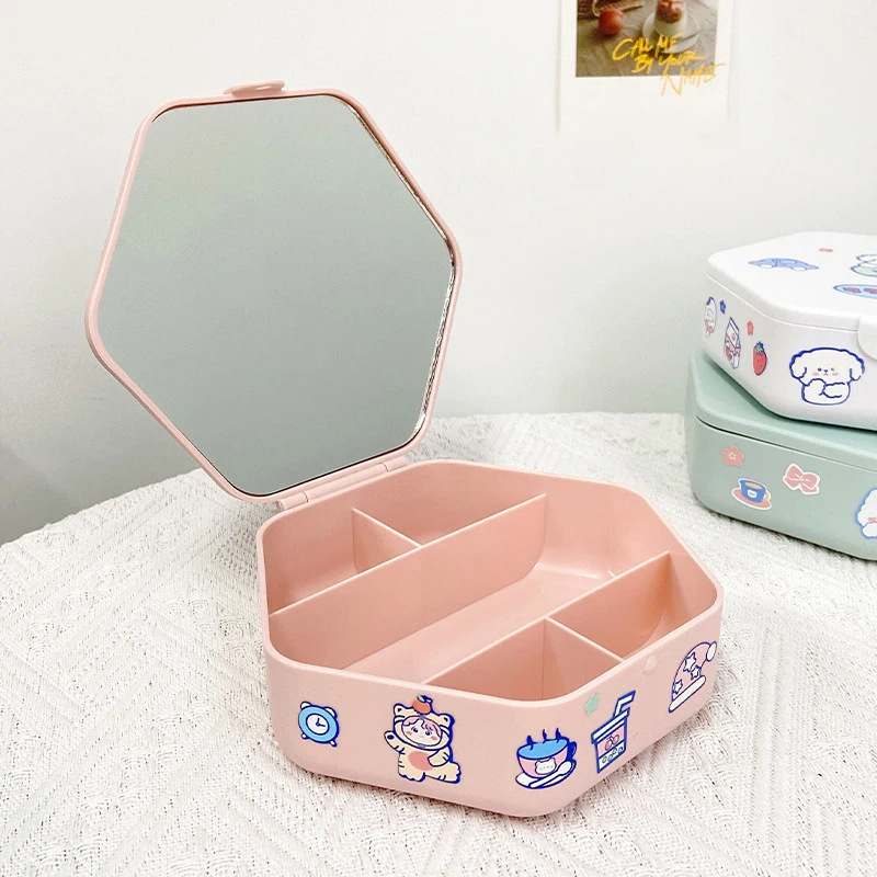 Kính Tráng Gương Trang Sức Hộp Bảo Quản Gương Trang Sức Người Tổ Chức Cho Cô Gái Người Phụ Nữ Tặng, Bông Tai Vòng Cổ Vòng Tay Trang Sức Hộp